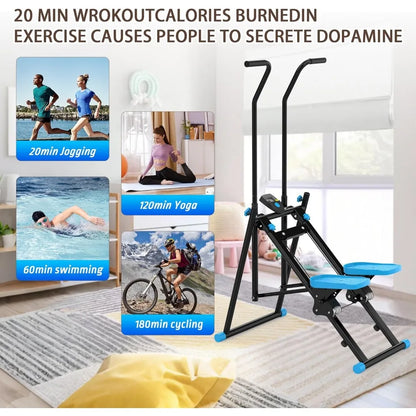 Compact Vertical Climber for Home Fitness: Foldable