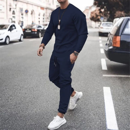 Men's Two Piece Set Running Sweatshirt+Sweatpants