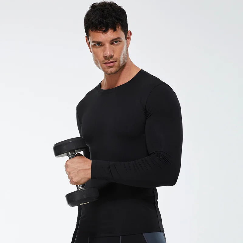 Men's Compression Running T-Shirt Fitness Long Sleeve
