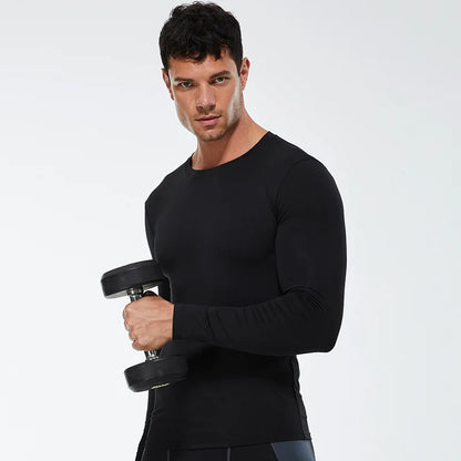 Men's Compression Running T-Shirt Fitness Long Sleeve