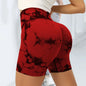 Tie Dye Yoga Shorts Marble Gym Shorts