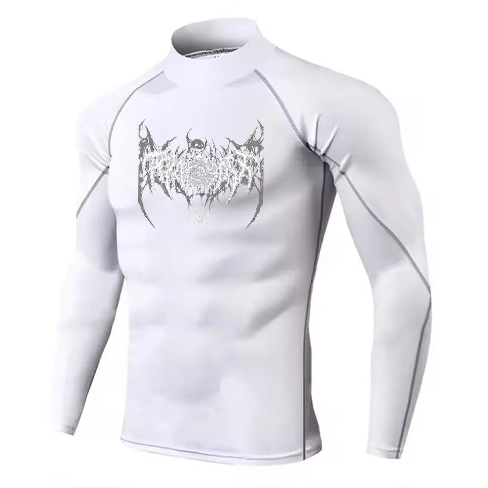 Men's Turtleneck Compression Quick Dry Gym Shirt
