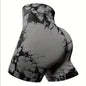 Tie Dye Yoga Shorts Marble Gym Shorts