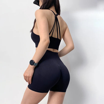 2 Pcs Yoga Sets Women High Waist