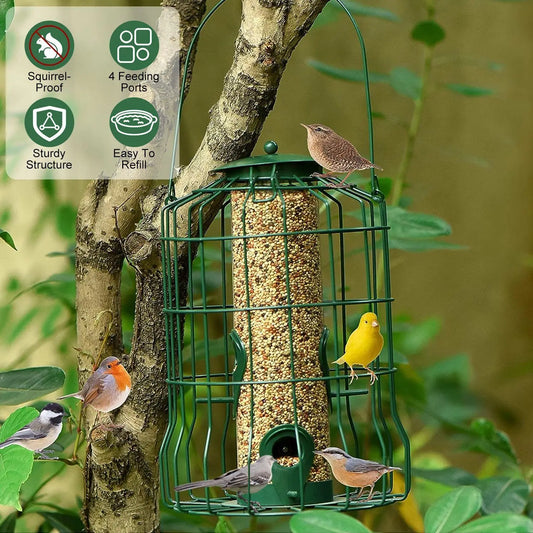 Bird Feeder Squirrel-Proof Chew-Proof Metal