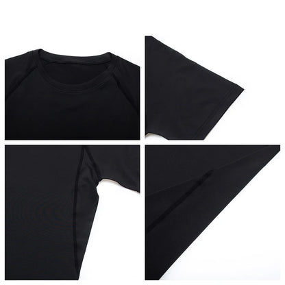 Unisex Short Sleeve Compression T-Shirt Quick Dry