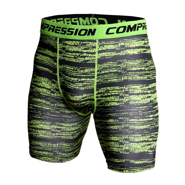 Compression Shorts 3D Print Camouflage Men's Tights