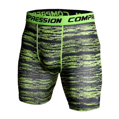 Compression Shorts 3D Print Camouflage Men's Tights