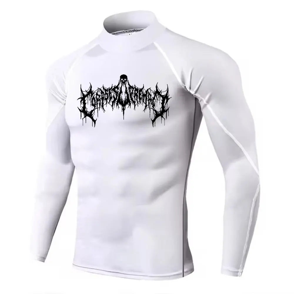 Men's Turtleneck Compression Quick Dry Gym Shirt