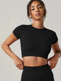 Women Yoga Top Seamless Sport T Shirts