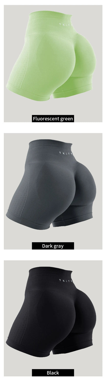 2Pcs TKITK Shorts Women Soft Workout Tights