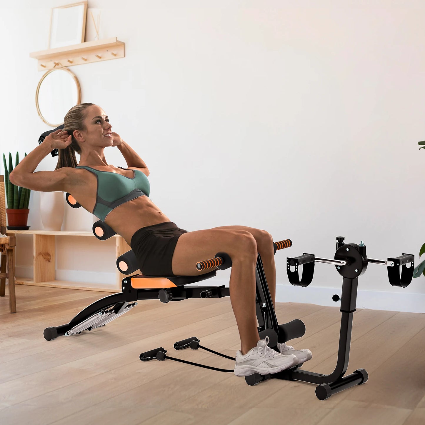 Six-In-One Multifunctional Ad Abdominal Machine