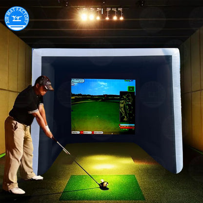 Indoor Inflatable Golf Practice Swing Simulator Net