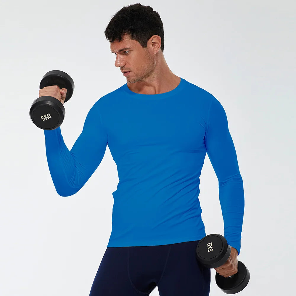 Men's Compression Running T-Shirt Fitness Long Sleeve