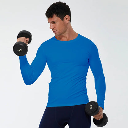 Men's Compression Running T-Shirt Fitness Long Sleeve