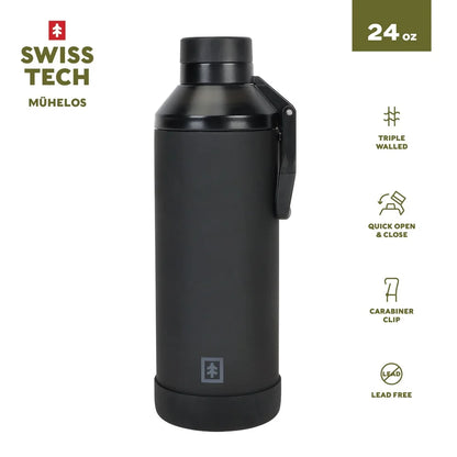 24oz Triple-Walled Stainless Steel Water Bottle