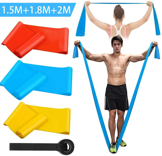 Elastic Fitness Bands 3Pcs Resistance Yoga Bands