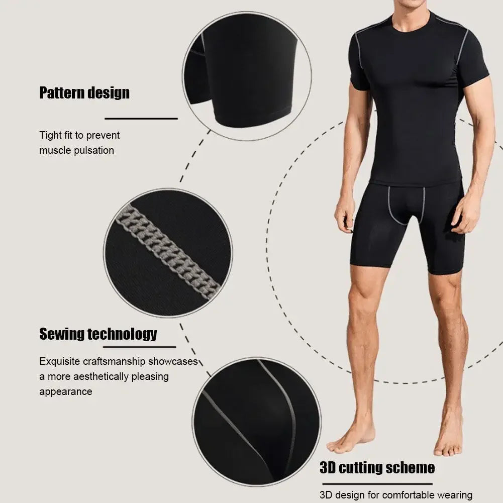 High Performance Elastic Men's Compression Short Pants