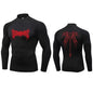 Men's Turtleneck Compression Quick Dry Gym Shirt