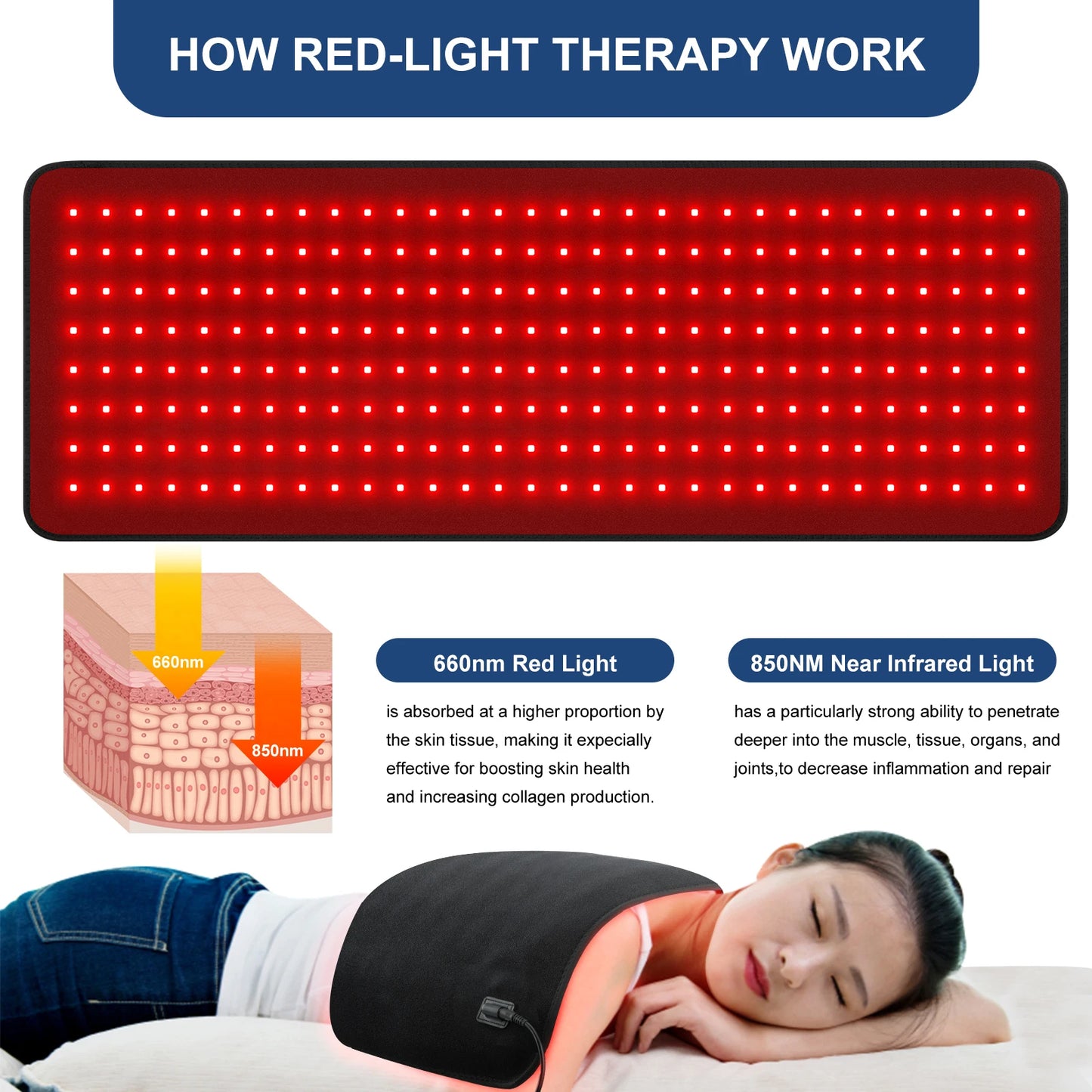 Full Body Infrared Red Light Therapy Mat