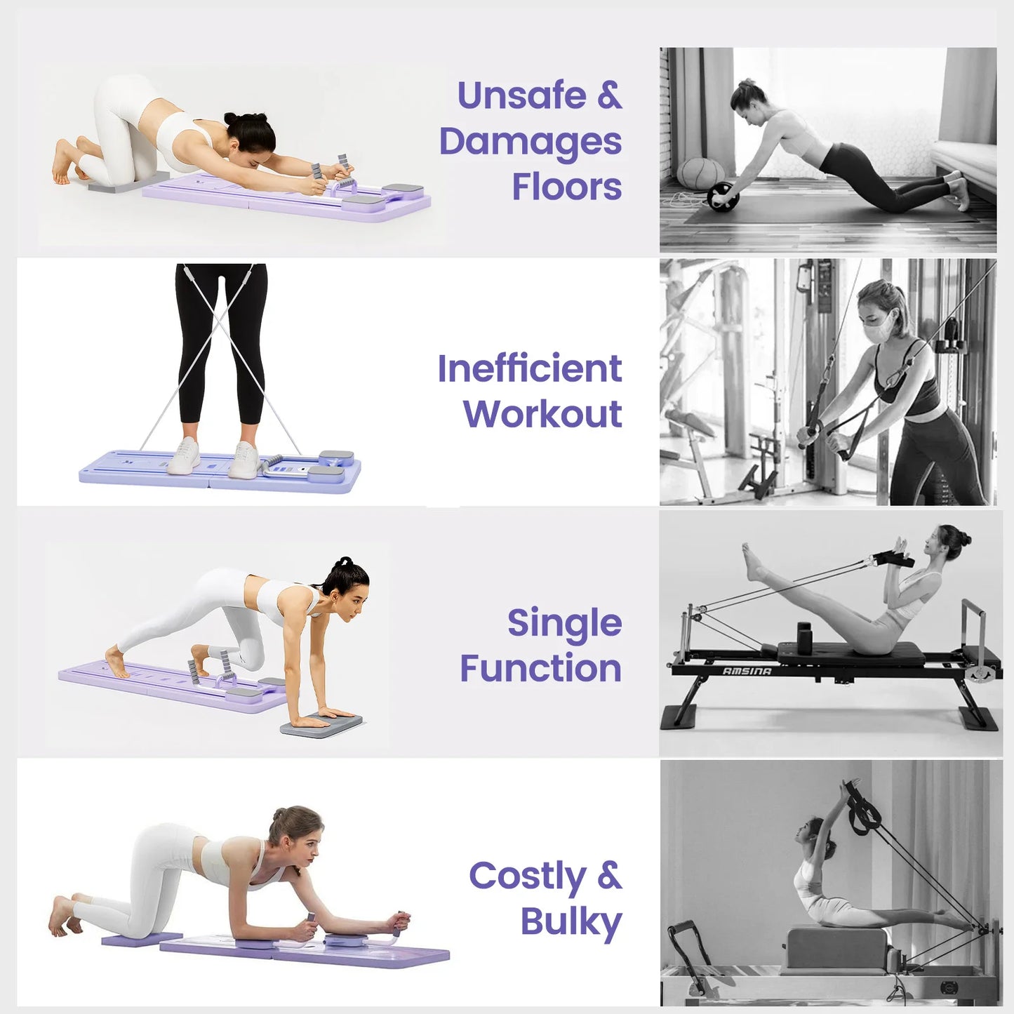 Pilates Multi-Functional Foldable  Excercise Ab Board
