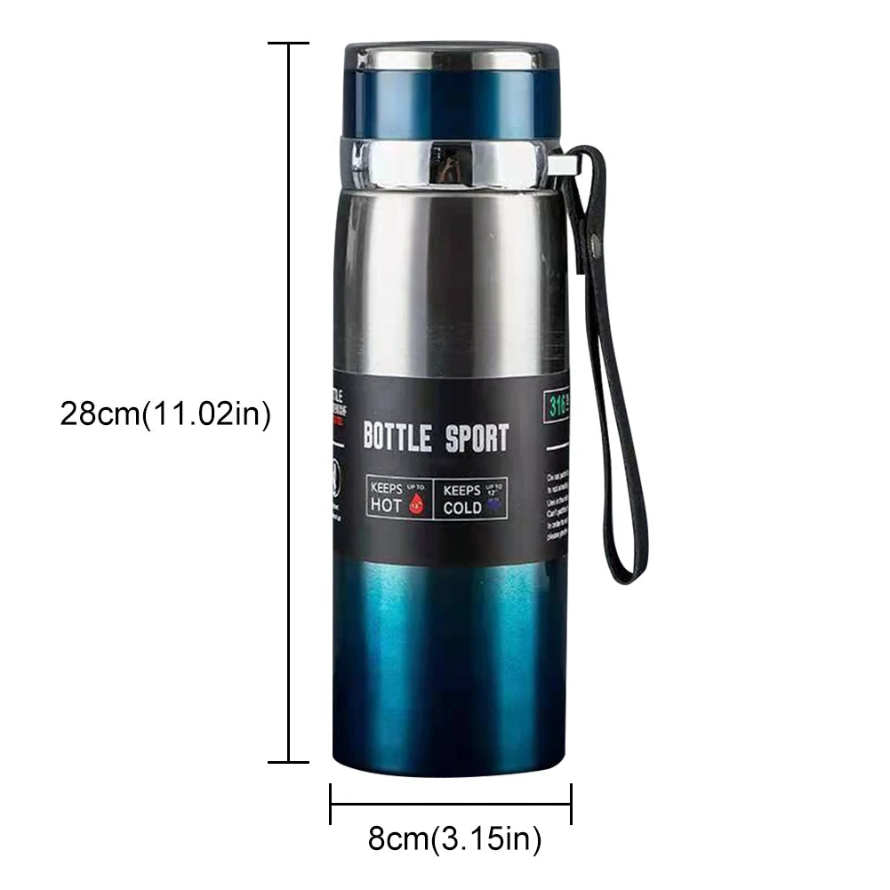1000ml Insulated Thermal Water Bottle with Handle