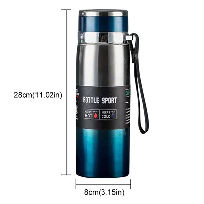 1000ml Insulated Thermal Water Bottle with Handle