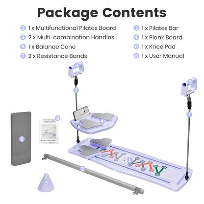 7-in-1 Portable Foldable Pilates Exercise Board