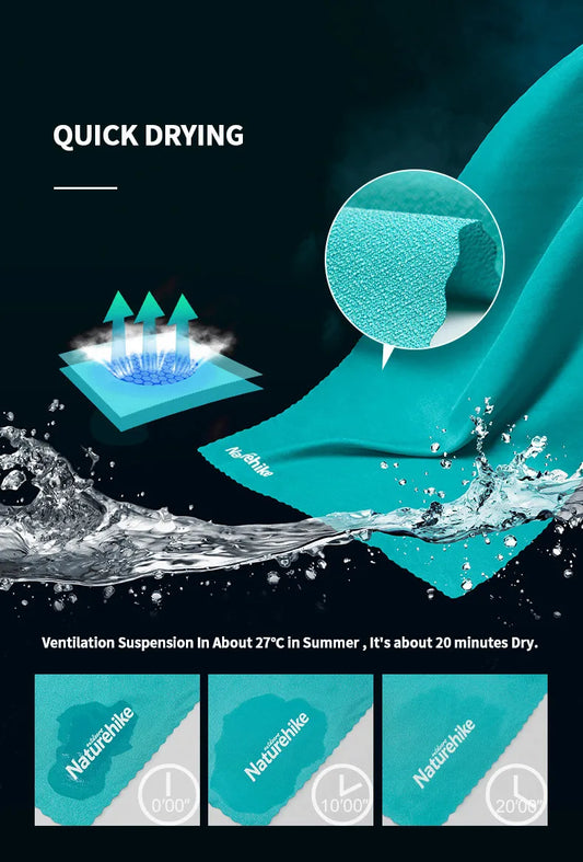 Quick Drying Towel Ultralight Breathable Portable, Gym