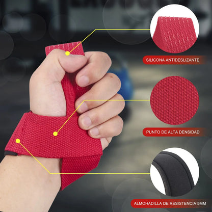 Weightlifting Wrist Straps Strength Training Adjustable Non-slip