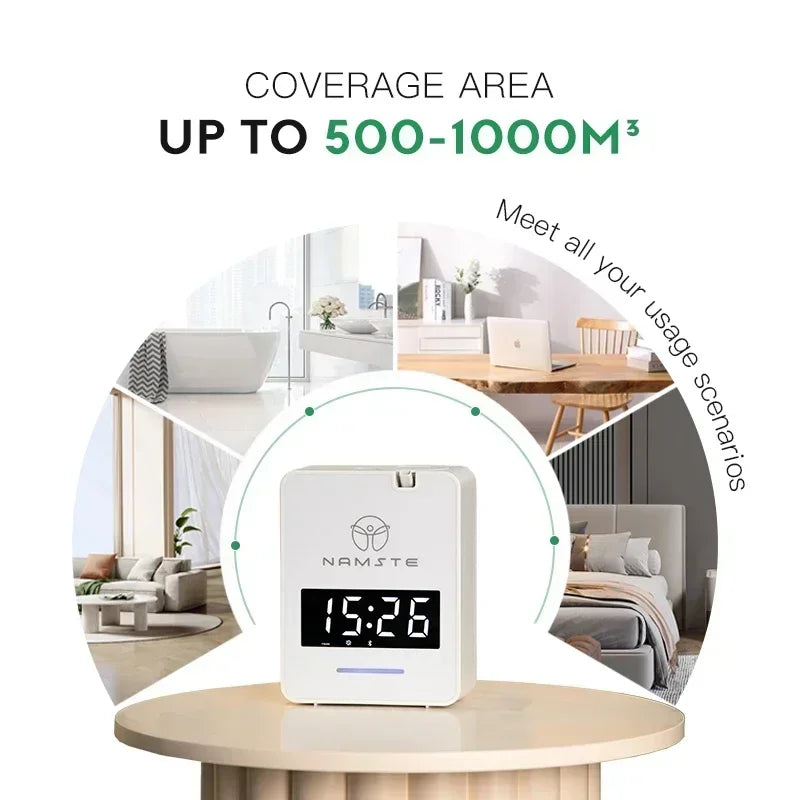 Aroma Diffuser With Clock Air Freshener Machine