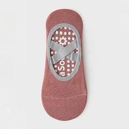 Breathable Towel Bottom Yoga Socks Women Silicone