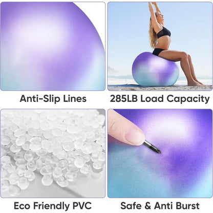 Yoga & Pilates Gym Ball - Anti Slip