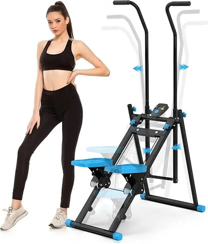 Compact Vertical Climber for Home Fitness: Foldable