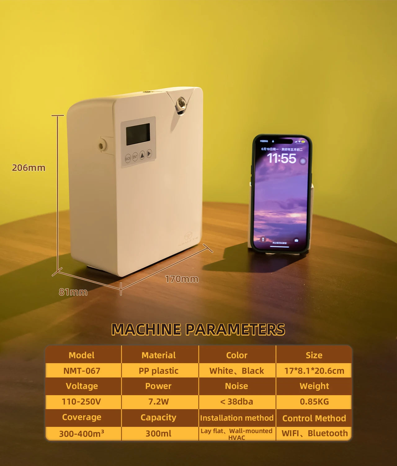 Aroma Diffuser WIFI Electric Aromatic Oasis Bluetooth