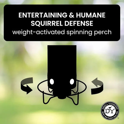 home.YF-M Yankee Flipper Squirrel-Proof Wild Bird Feeder With Weight Activated Rotating Perch - 5Lbs Seed Capacity