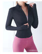 Fitness Sports Jacket Women's Zipper Long-sleeved