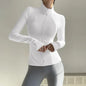 Women Zip Fitness Clothes Long Sleeve Jacket