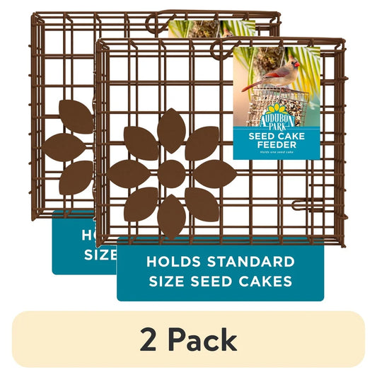 2 Pack Seed Cake Basket Wild Bird Feeder