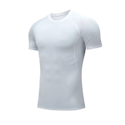 Unisex Short Sleeve Compression T-Shirt Quick Dry